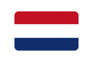 Netherland Flag Triangle Rounded Shape flag