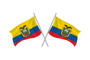 Ecuador Waving Friendship Flag flag
