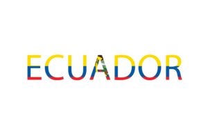Ecuador Text Art flag