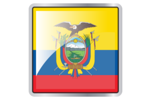 Ecuador Flag Square icon flag