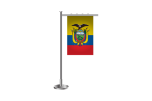 3d Ecuador Standing Flag flag