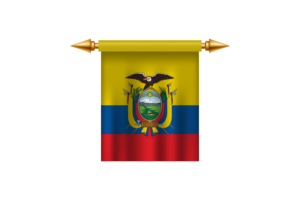 Ecuador Royal Emblem flag