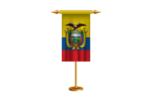 Ecuador Ceremonial Flag Vector Free flag