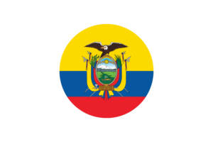 Ecuador Flag Circle Vector Free flag