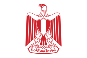 National Emblem of Egypt flag
