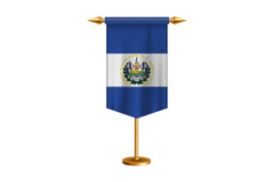 Ecuador Flag Illustration with Stand flag