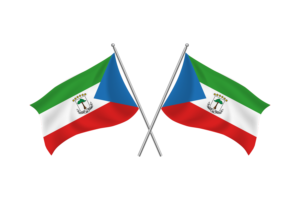 Equatorial Guinea Waving Friendship Flag flag