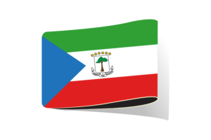 Equatorial Guinea Flag Illustration Clipart flag