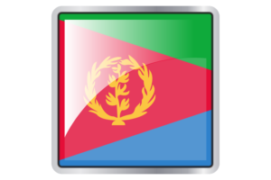 Eritrea Flag Square icon flag