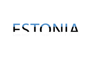 Estonia Text Art flag