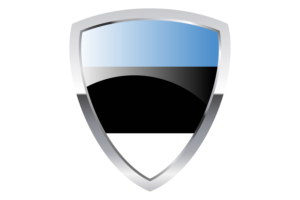 Estonia Shield Flag flag