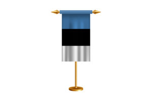 Estonia Ceremonial Flag Vector Free flag