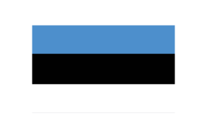 Estonia Flag Triangle Vector Illustration flag