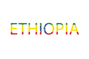 Ethiopia Text Art flag