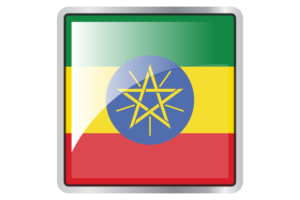 Ethiopia Flag Square icon flag