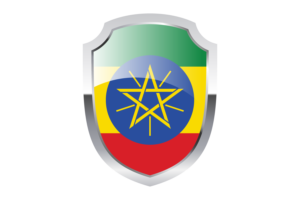 Ethiopia Shield Logo flag