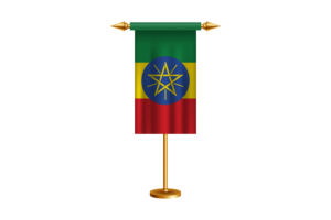 Ethiopia Ceremonial Flag Vector Free flag