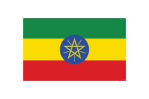 Ethiopia Flag Triangle Vector Illustration flag