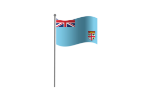 Waving Flag of Fiji flag