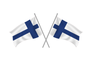 Finland Waving Friendship Flag flag