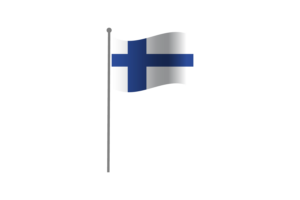 Waving Flag of Finland flag