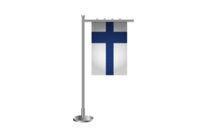 3d Finland Standing Flag flag