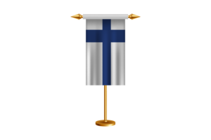 Finland Ceremonial Flag Vector Free flag