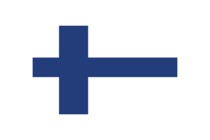Finland Flag Triangle Rounded Shape flag