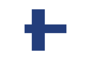 Finland Flag Square Rounded Shape flag
