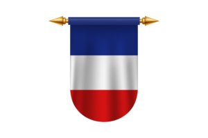 Imágenes de Emblema de Banderín de Francia Vector flag