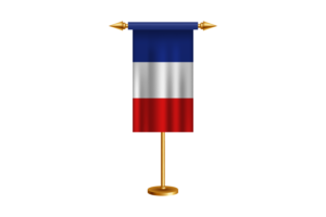 Banderín Ceremonial de Francia Vector Gratis flag