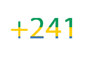 Gabon Calling Code flag