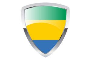 Gabon Shield Flag flag