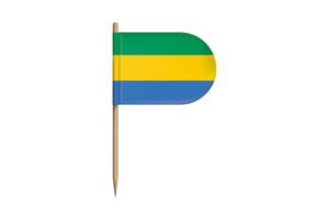 Gabon Flag for Desk, Table flag