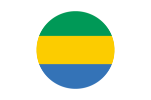 Gabon Flag Circle Vector Free flag