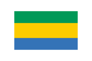 Gabon Flag Triangle Vector Illustration flag
