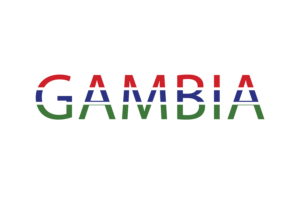 Gambia Text Art flag