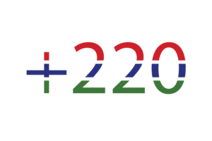 Gambia Calling Code flag