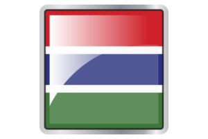 Gambia Flag Square icon flag