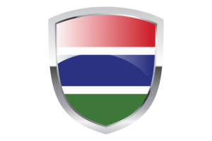 National Flag of Gambia Clipart flag
