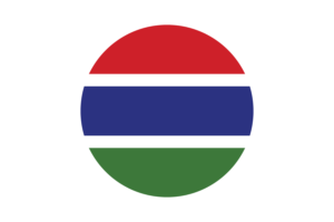 Gambia Flag Circle Vector Free flag