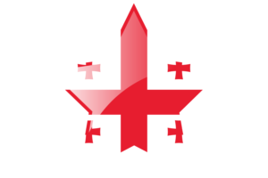 Georgia Flag Star Icon flag
