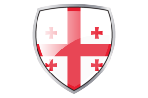 Georgia Flag Couche Heraldic Shield flag