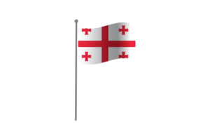 Waving Flag of Georgia flag
