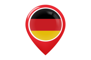 Germany Flag Map Pin Icon flag