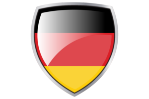 Germany Flag Couche Heraldic Shield flag