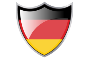 Shield with Flag of Germany flag