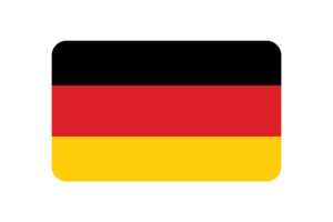 Germany Flag Triangle Rounded Shape flag