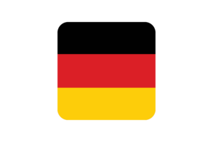 Germany Flag Square Rounded Shape flag