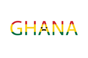 Ghana Text Art flag